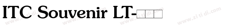 ITC Souvenir LT字体转换